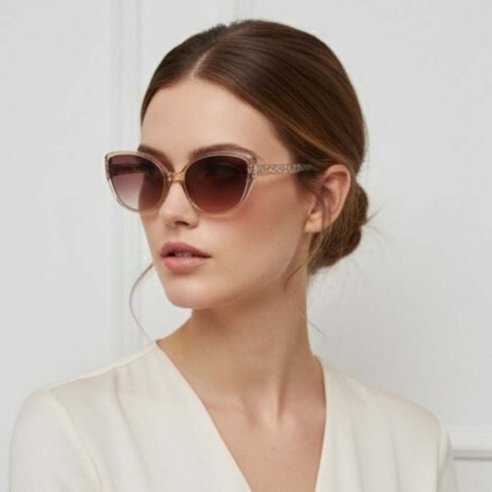 NWT Brown and Gold Trimmed Sunglasses